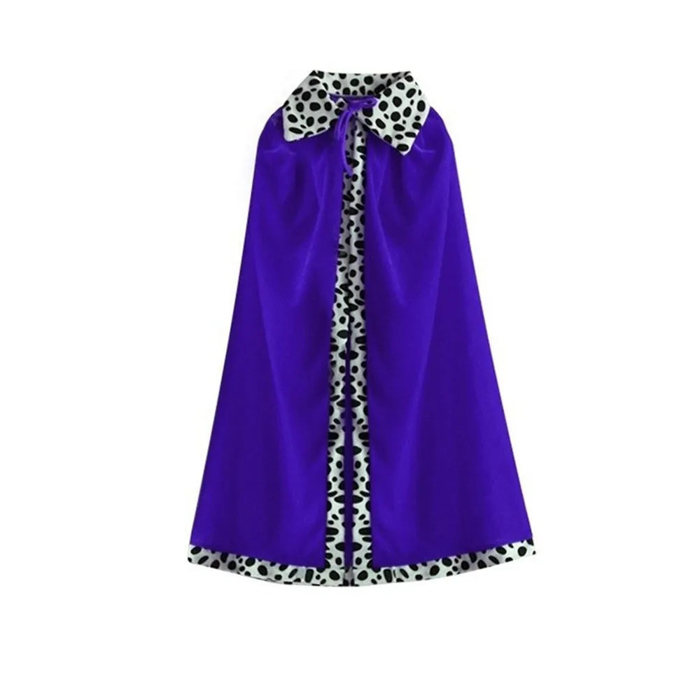 80/90/130/150cm Halloween King Cloak Red Velvet Dress Up Adult Kids Prince Robe Shawl Party Cosplay Costume