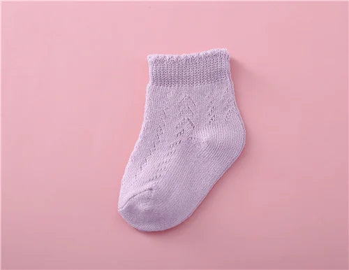 Newborn Baby Summer Mesh Girls Socks Fashion Bow Thin Socks for Girls Infant Clothes Accessories