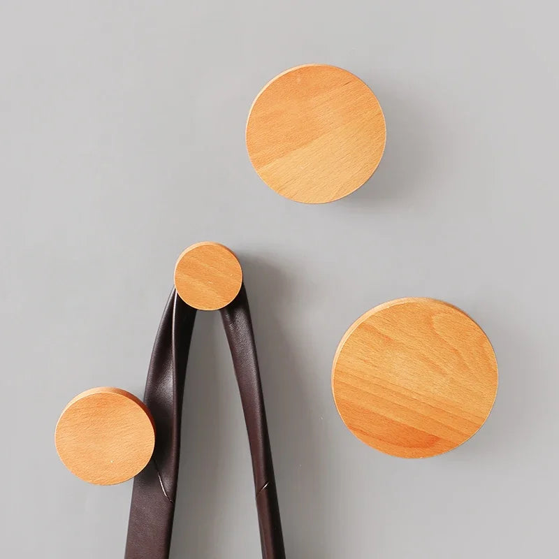 Wall Decoration Coat Rack Free Punch Coat Hook Round Hook Clothes Storage Rack Home Living Room Porch Decoration Hanger