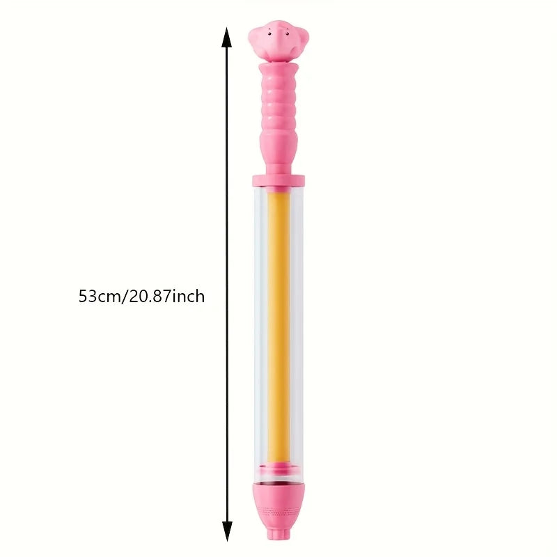1pc Summer Fireworks Water Gun, Perfect Gift for Water Balloon Fights and Beach Activities, Large Pull-String Fountain Water Gun