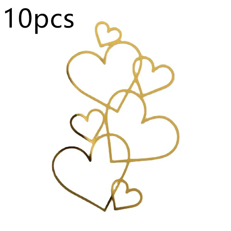 10 Pcs 36 Styles Happy Birthday Cake Topper Pink Gold Acrylic Cake Toppers Baby Shower Cake Birthday Party Cake Flag Decorations