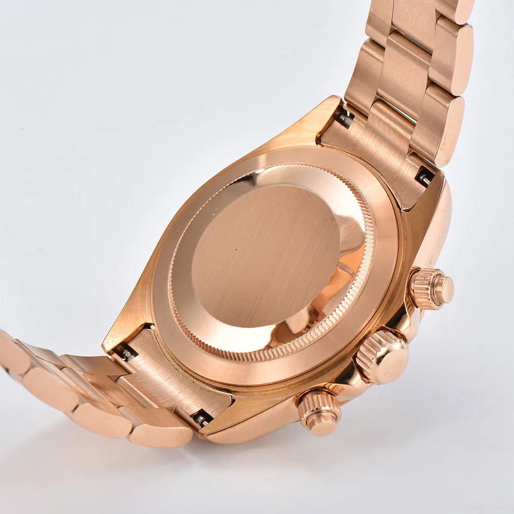 VK63 watch 39.3mm Luxury Watch Men's Chronograph Men's watch vk63 case rose gold watches VK63 Men's Chronograph Waterproof 10ATM