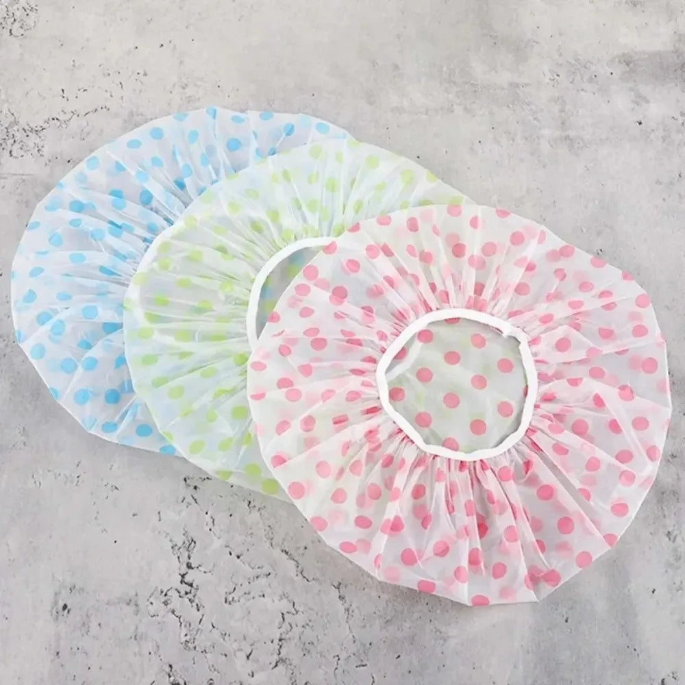 Durable Dustproof Shower Cap Oil-proof Fume Prevention Waterproof Bathing Cap Dry Hair Cap Household
