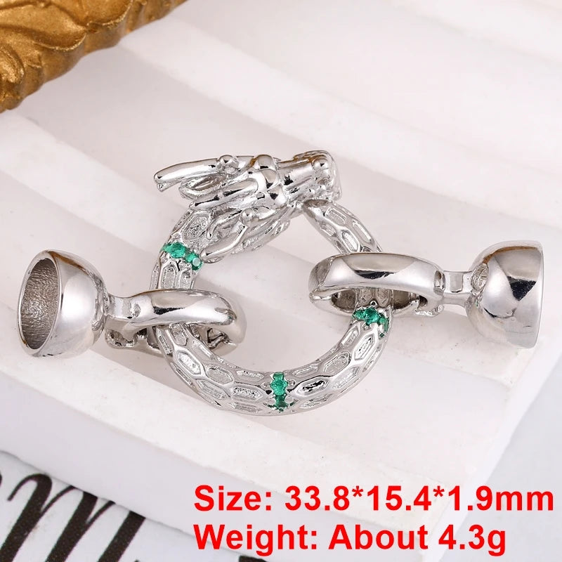 Juya 18K Gold Plated Baroque Pearls Connector Fastener Clasps DIY Jewelry Making Accessories Women Beads Lock Closure Supplies