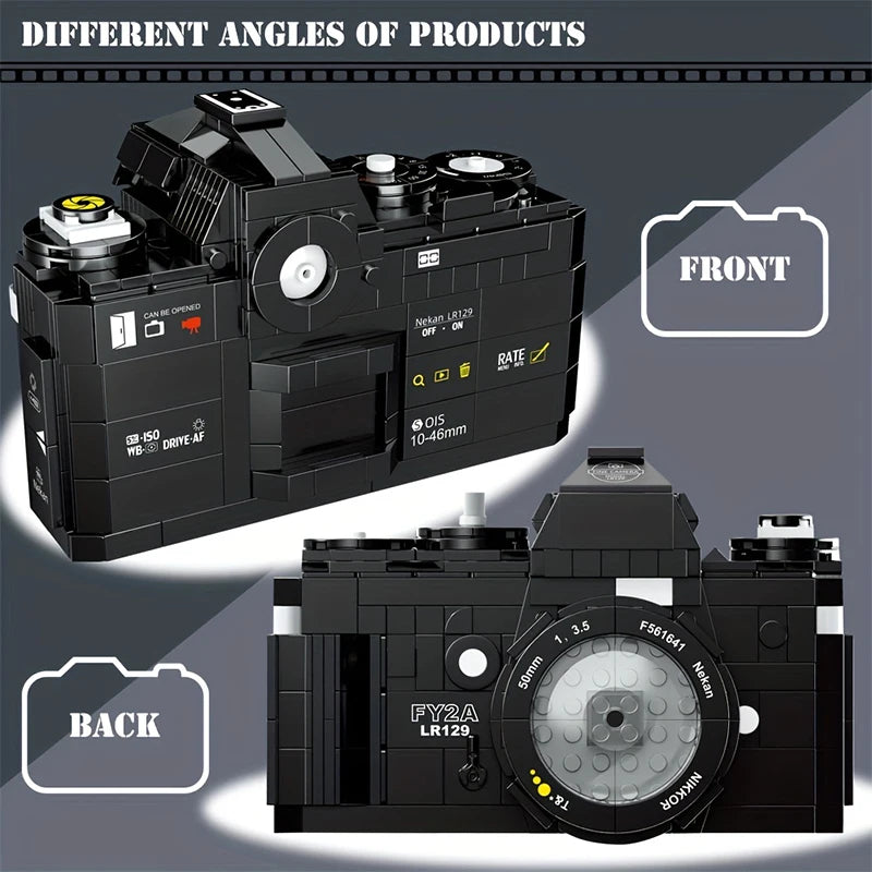 627PCS Camera Building Blocks Simulation Camera Assembly Model Bricks Kits Children's Educational DIY Toy Christmas Gifts