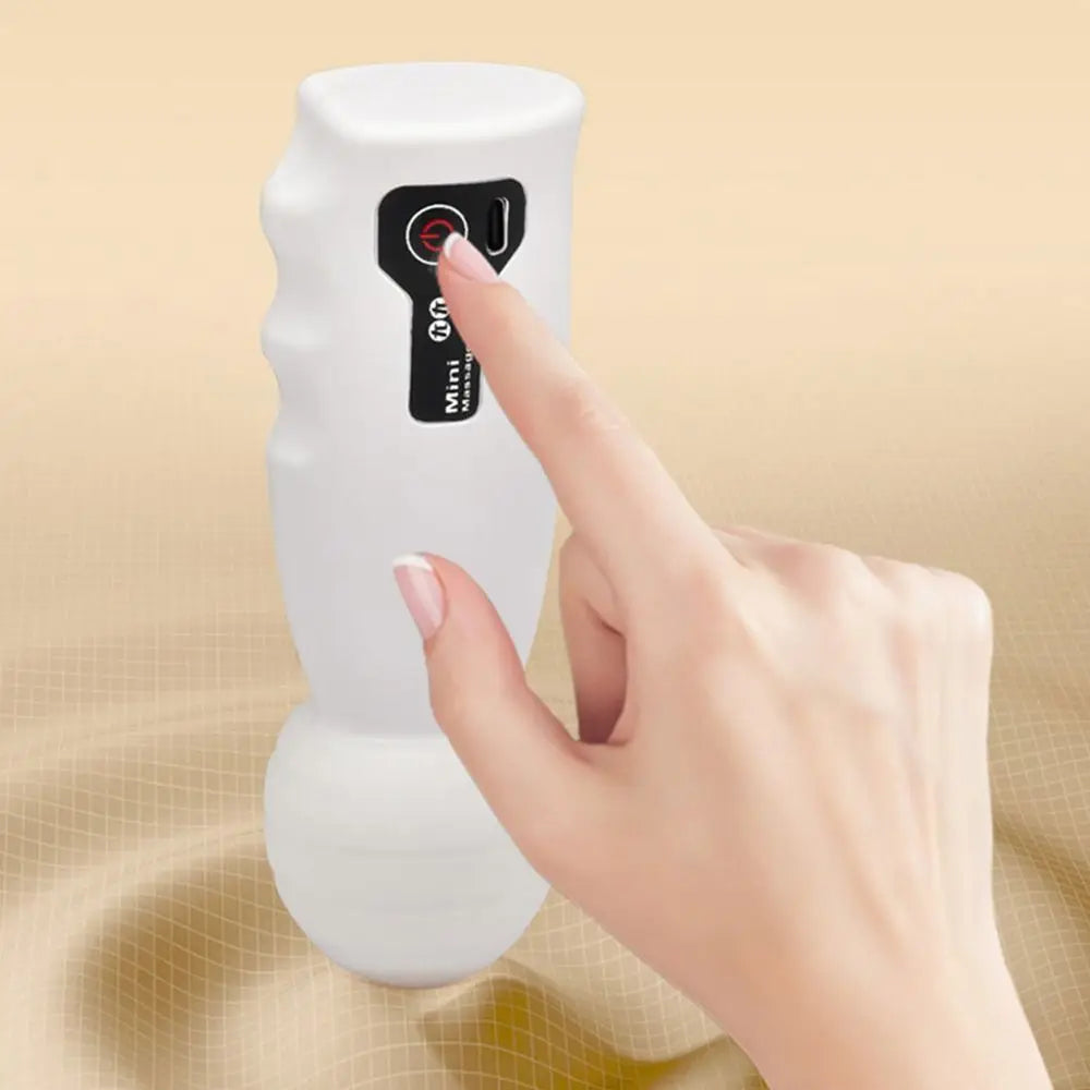 Portable 1200mAh Muscle Massager Electric Vibration Fascia Massager Mini 4-speed Fitness Massager