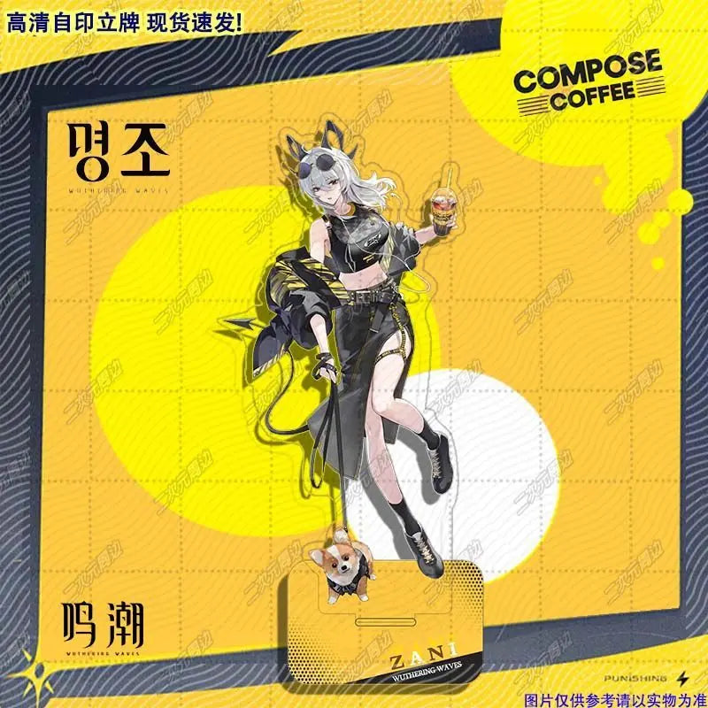 Zani Brant Acrylic Stand Wuthering Waves Anime Model Plate Desk Decor Standing Sign Figures Christmas Gifts