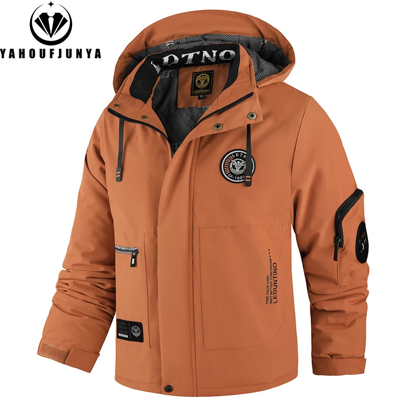Winter Men Outdoor Windbreak Warm Travel Jacket Men Hooded Casual Fashion Sport Waterproof Climbing Trekking Jacket Male Coat