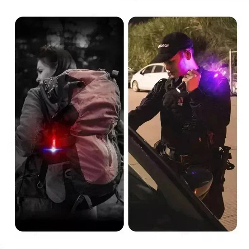 1PC Mini Torch - EDC Flashlight with 180° Rotating Head, Magnetic Tail & Rechargeable Mini Torch Key Fob Gift for Father