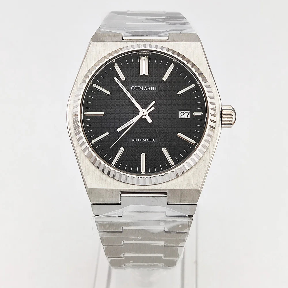 New Luxury Men's watch Stainless steel sapphire glass 10Bar waterproof wrist watch NH35 Movement Automatic mechanical NH35 watch