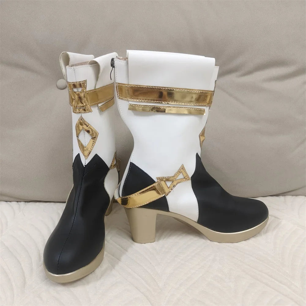 CosplayGame Genshin Sethos Cosplay Shoes Impact Sethos Cosplay Costume Accessory Props Pu Leather Sethos Cosplay Role Playing Sh