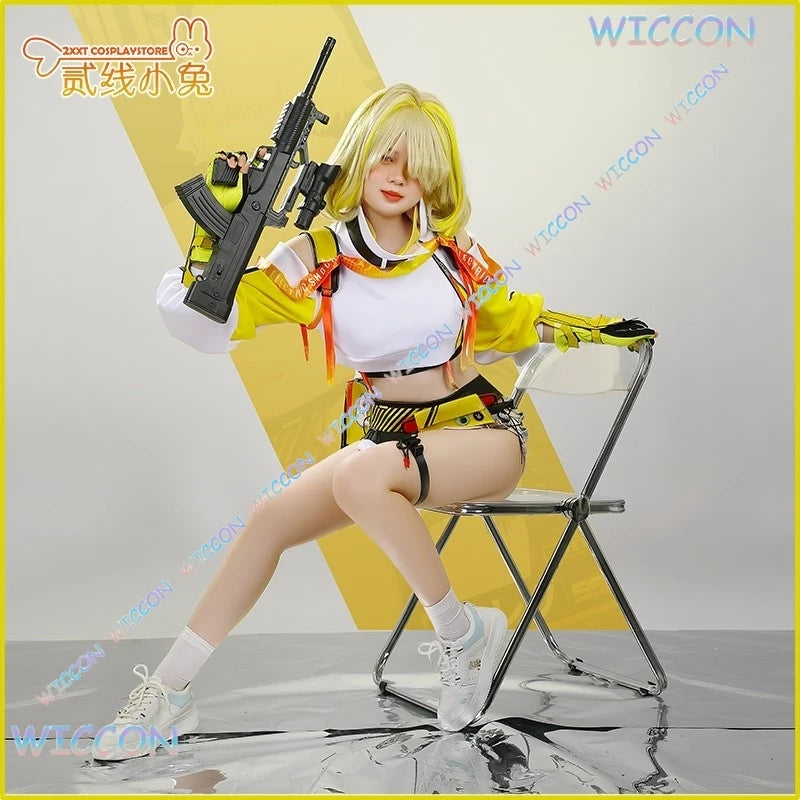 Goddess of Victory Elegg Cosplay Costume Anime Game Roleplay Outfit Goddess Alliance Stage Prop Halloween Party Wig Set Christma
