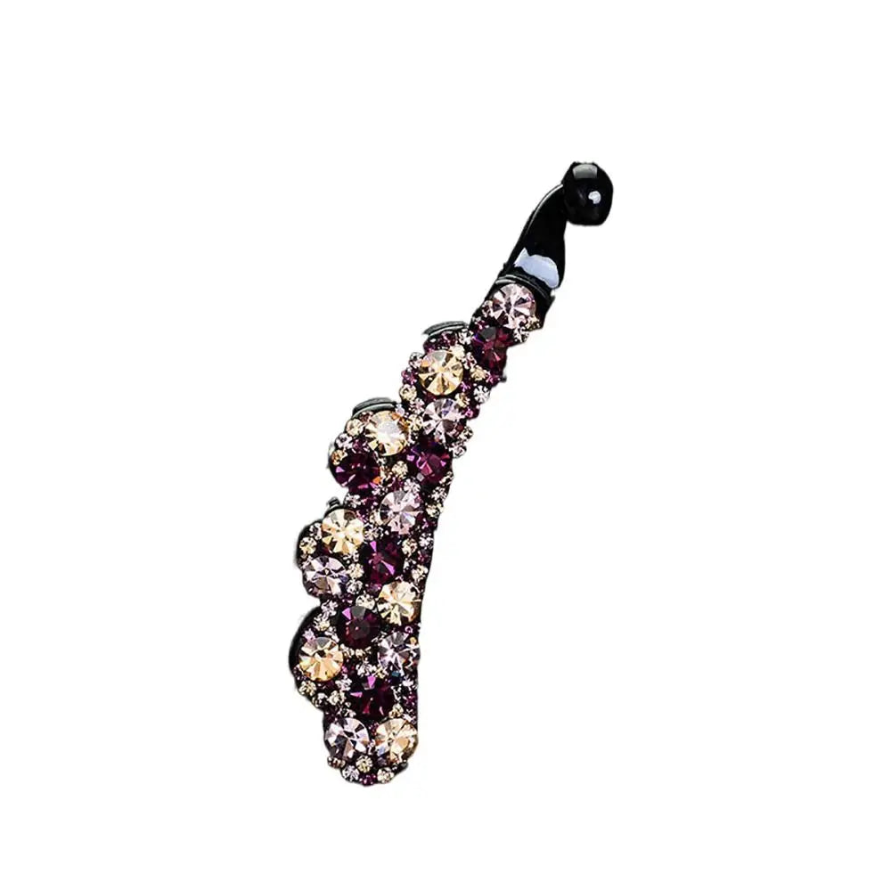 Simple Hair Claw For Girl Headdress Diamond For Women Hair Accessories Banana Clip Korean Style Hair Clip Ponytail Holder