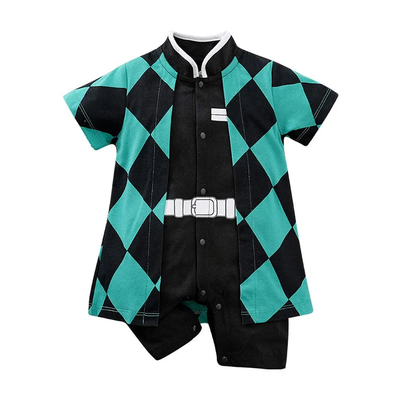 Baby Boy Clothes Toddler Anime Romper Newborn Costume Summer Breathable Climbing Clothes Infant Cosplay Jumpsuit