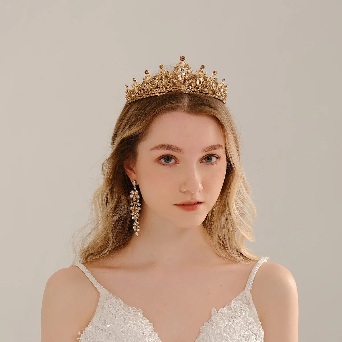 Elegant Crystal Bridal Crown Exquisite European and American Rhinestone Hair Bands Tiara Headpieces Party Jewelry Accessories