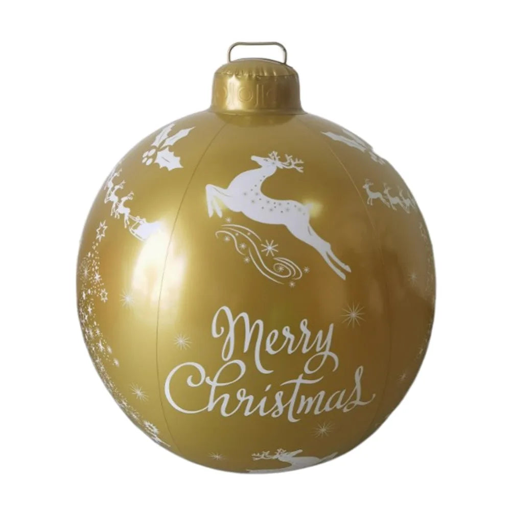 Big 60cm Inflatable Balloons Decoration DIY Christmas Ball without Light Toy Landscape Balloons Festival