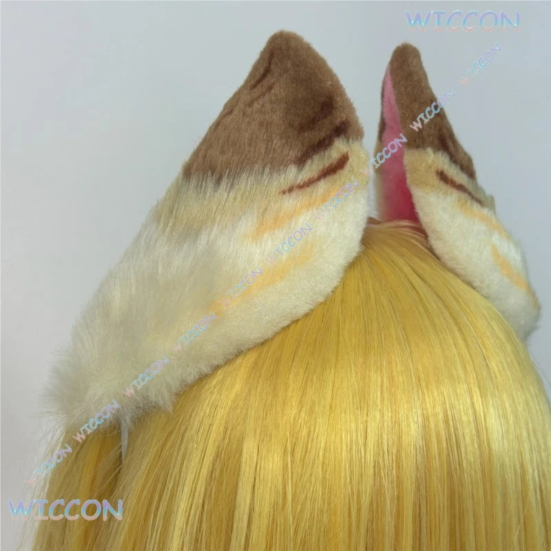 Bestnify@Zenless Zone Zero Alice Fluffy Animal Ears Tail Set Adjustable Headband Hair Clip Cosplay Costume Anime Game Halloween