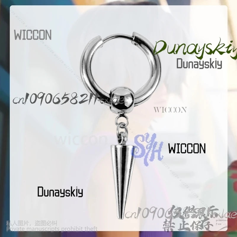 Huntrix KPop Demon Hunters Saja Boy Cosplay Mystery Purple-gray Wigs Curling Hair Accessories Synthetic Short Hair Halloween