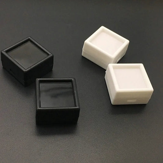 35Pcs / Lot 30*30mm Square Ring Earrings Pendant Display Box Storage Boxs Jewelry Accessories Christmas Gifts Z-200