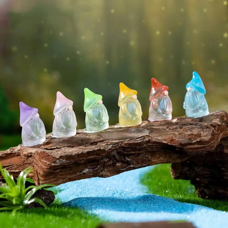 〔Rebecca〕10Pcs Micro Landscape Christmas Old Man Dwarf DIY Decoration Accessories Mini Ornament