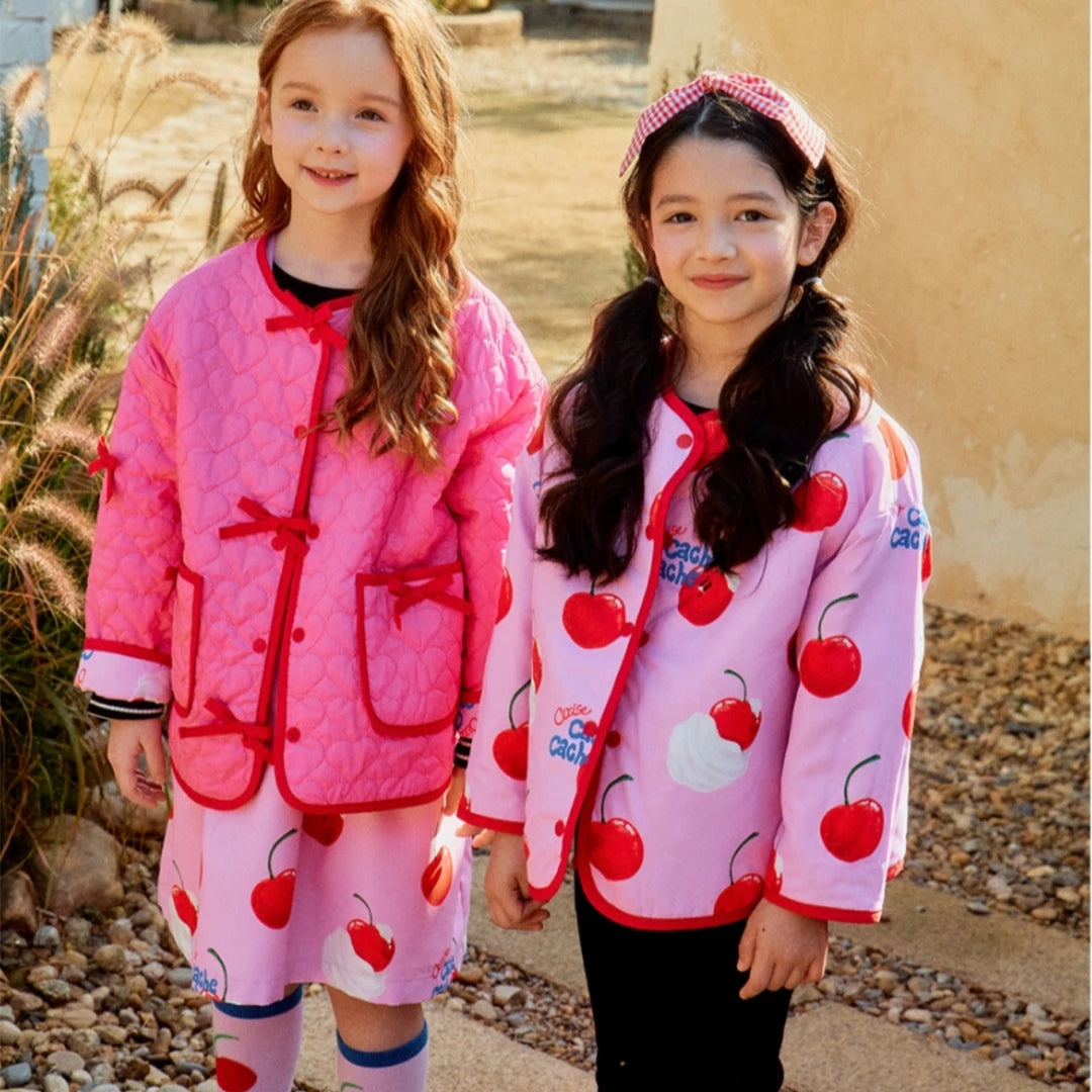 Korean Children's  Sweatshirts Clothings 2025 New Spring Summer Baby Girls Outwear Jacket Coat Leggings Sweater Dress Clothes