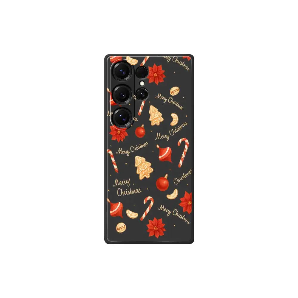 Christmas-style Phone Cases For Samsung Galaxy S25 S24 S23 S22 S21 S20 Ultra Plus S24FE S23FE S21FE Silicone Soft Cover Capa