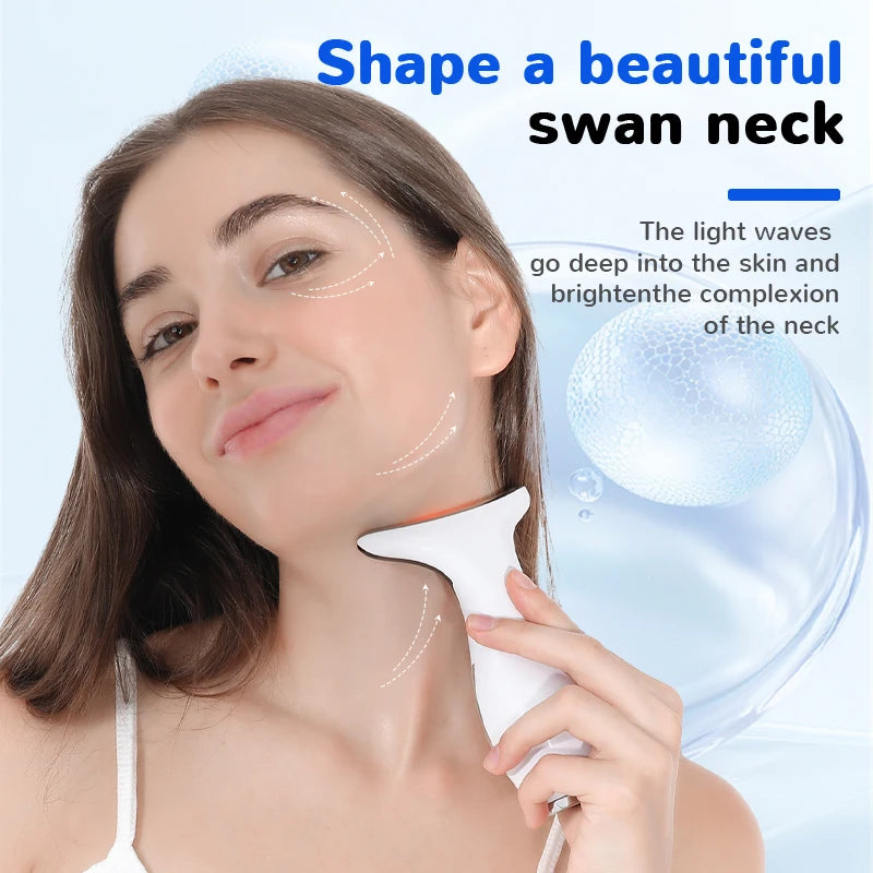 New 7 in 1 Face Neck Vibration Massager For Skin Care Multifunctional Facial Beauty Device Face Lifting Tool For Skin Tightening