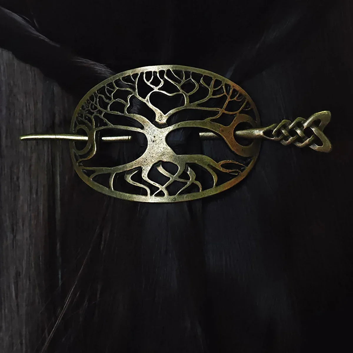 Celtic Knot Hair Clips Viking Style Silvery Hairpins Jewelry Women’s Norse Hair Accessories Unique Gift Idea