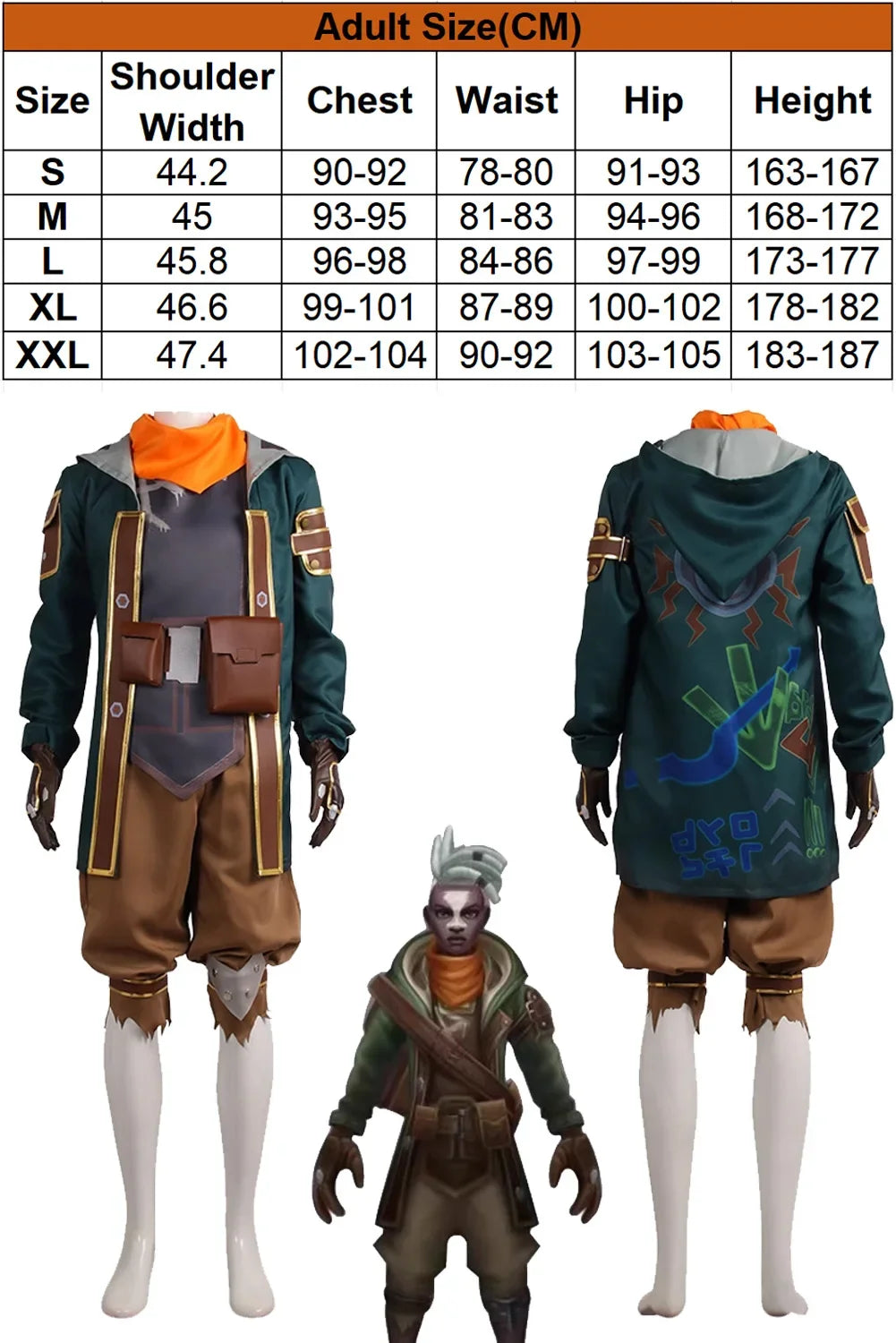 CosplayDisguise Arcane Ekko Cosplay Clothing 2024 Game LoL TV 2 Costume Adult Men Roleplay Male Role Play Fancy Dress Up Party C