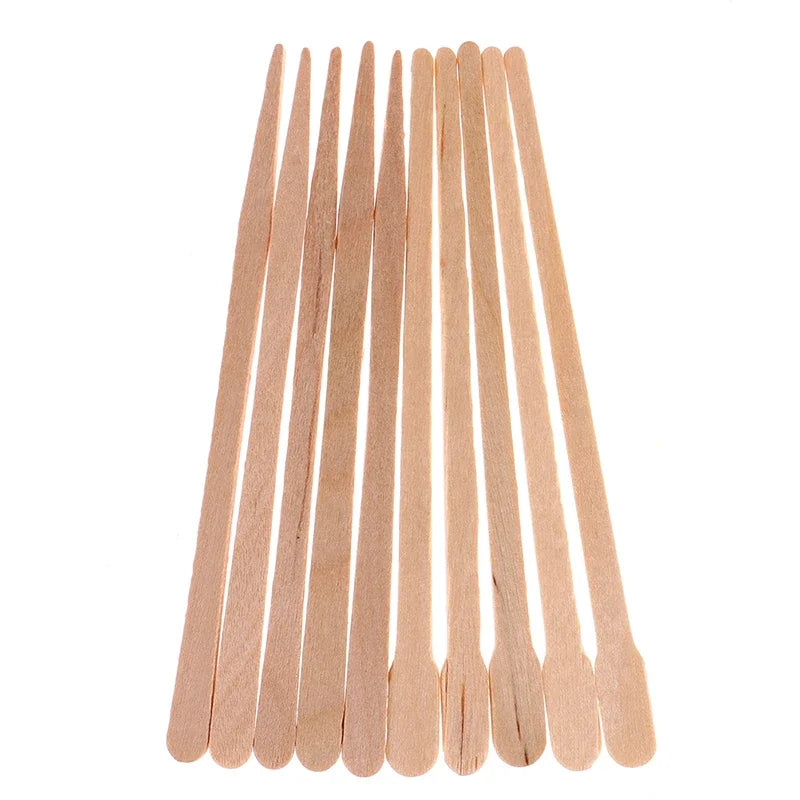 50/100Pcs Wooden Body Hair Removal Sticks for Woman, Wax Waxing, Disposable Sticks, Beauty Toiletry Kits, Wood Tongue Depressor