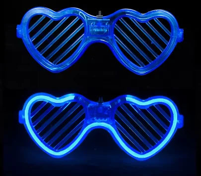 5/10/15/20/30 Pcs Led Neon Party Glasses Light Up Sunglasses Glow in the Dark Glasses for Kids Adults Party Supplies