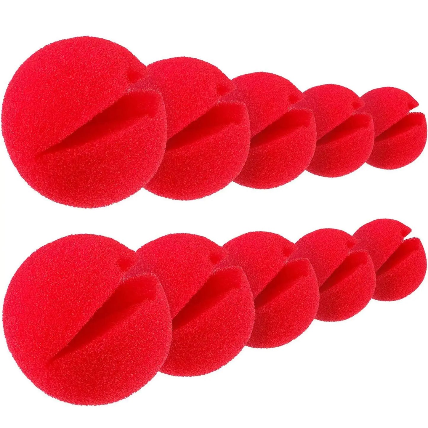 5-300pcs Red Clown Nose DIY Foam Sponge Balls Funny Circus Cosplay Costume Props Performance Party Halloween Holiday Decoration