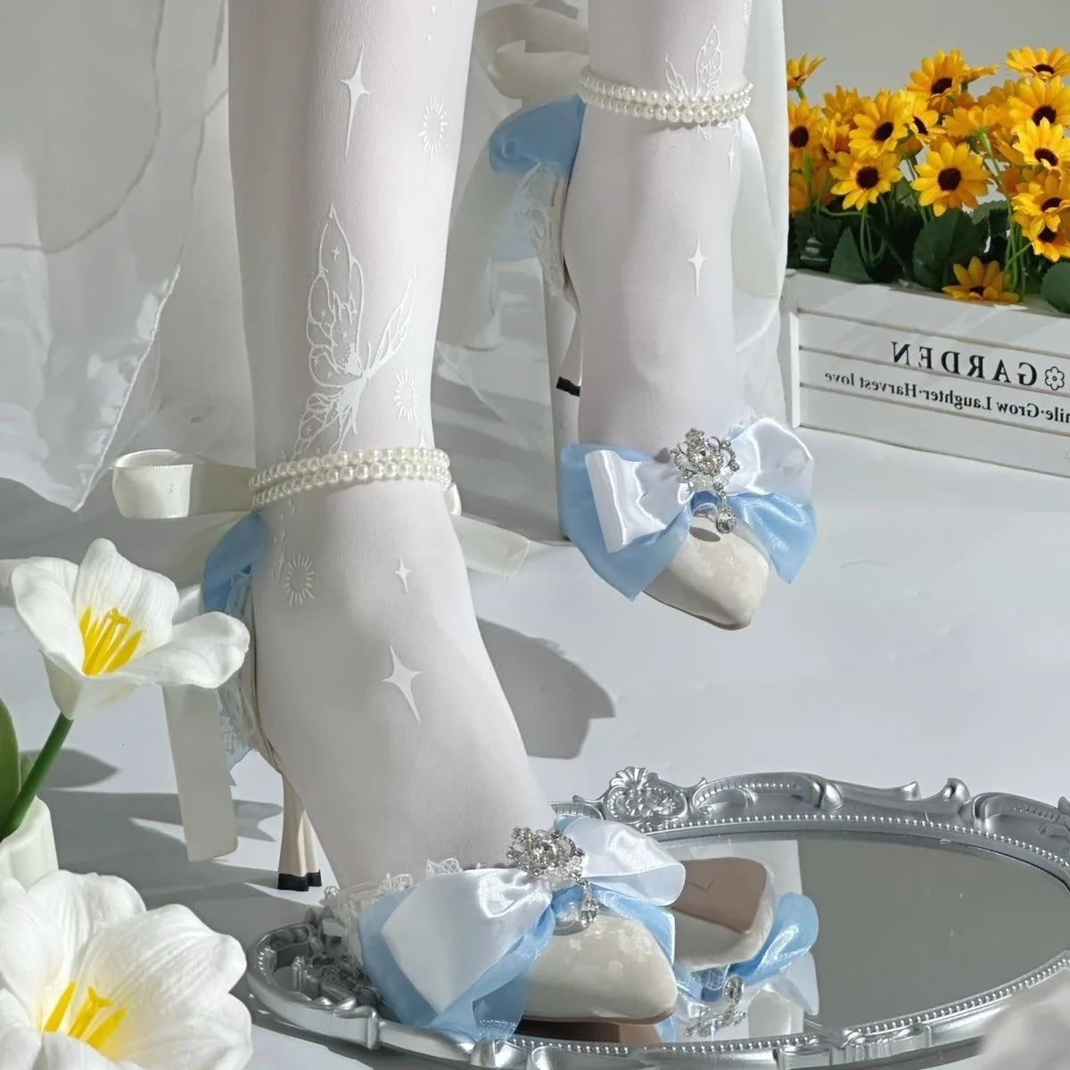 Blue Shoes Woman Black Brown Luxury Evening Heel Lolita Heels Elegant Heels Women Bride Bridal Heels for Women Party Shoes