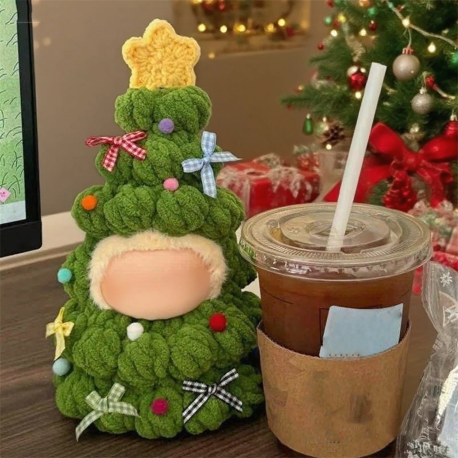 Cute Christmas Doll Plush Coat Clothes 10cm And 17cm Doll Clothing Accessories Creative Labubu Clothes