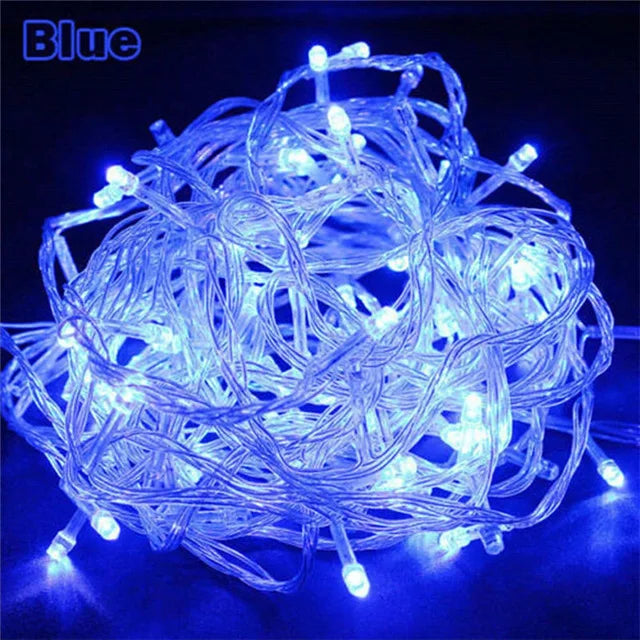 110V 220V 10M 100 Led String Garland Christmas Tree Chain Fairy Light  Waterproof Home Garden Party Outdoor Holiday Decoration