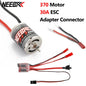 NEEBRC 370 380 390 Brushed Motor 30A ESC Brake Dual Way Adapter Connection Cable Combo for 1/16 1/18 1/24 RC Mini Car Boat Parts