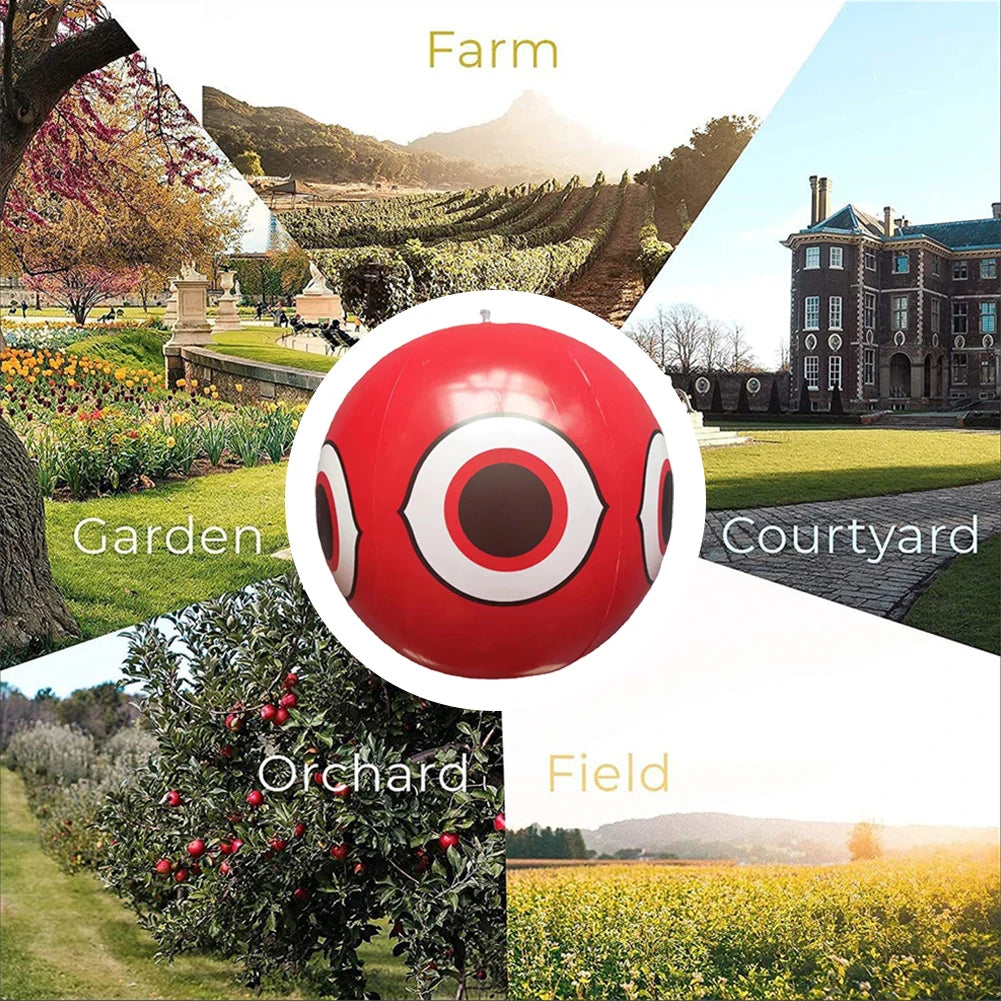 40CM Scare Eye Balloons Visual Deterrent Balloon Bird Repellent Keep Ducks Away From Swimming Pool Anti Bird Inflatable Repeller