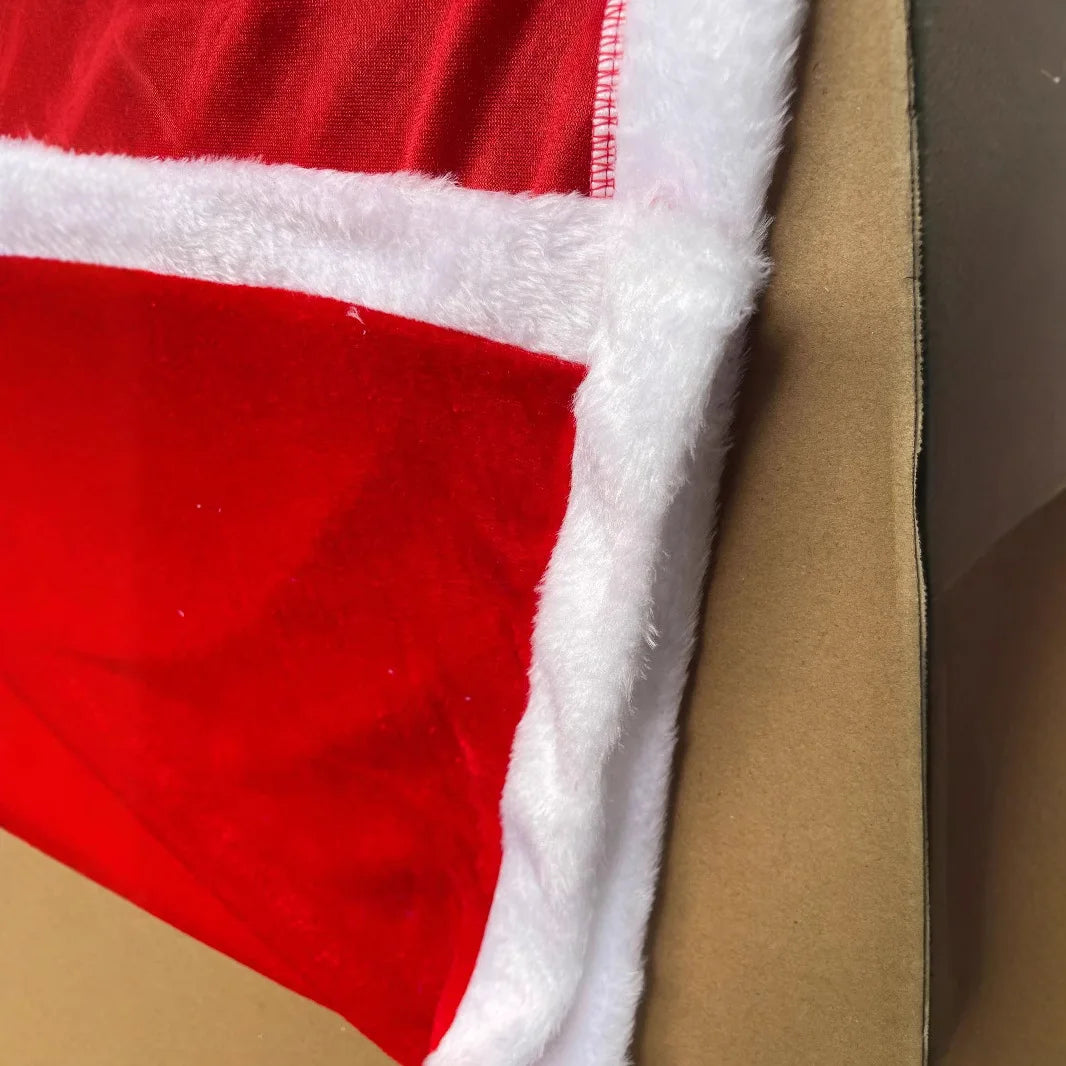 2025 Christmas Adult Cape Set | Santa Red Cloak & Little Red Riding Hood Wine Red Cape