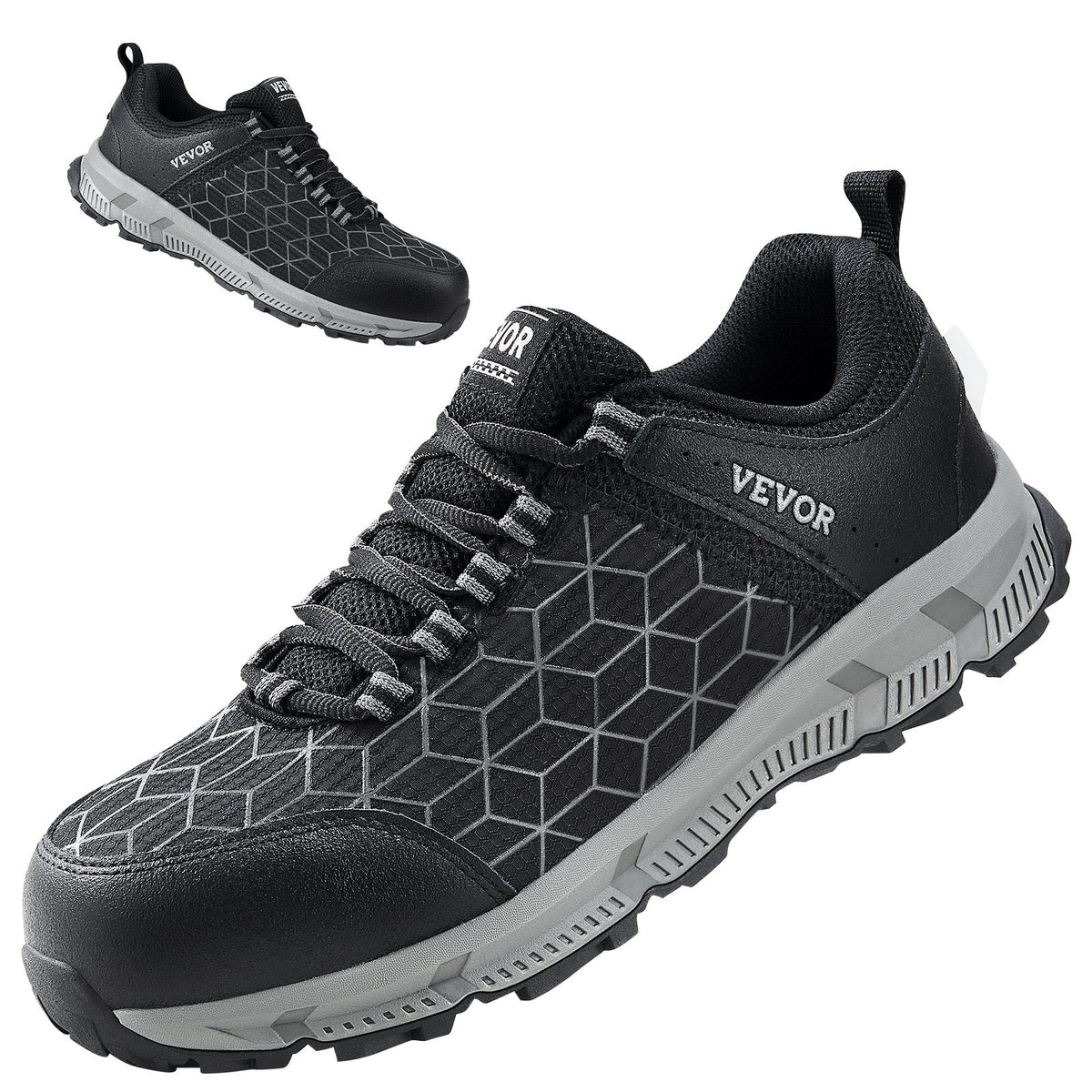 Steel Toe Shoes For Men, US Size 9.5, Men’s Cushion Sport Safety Toe