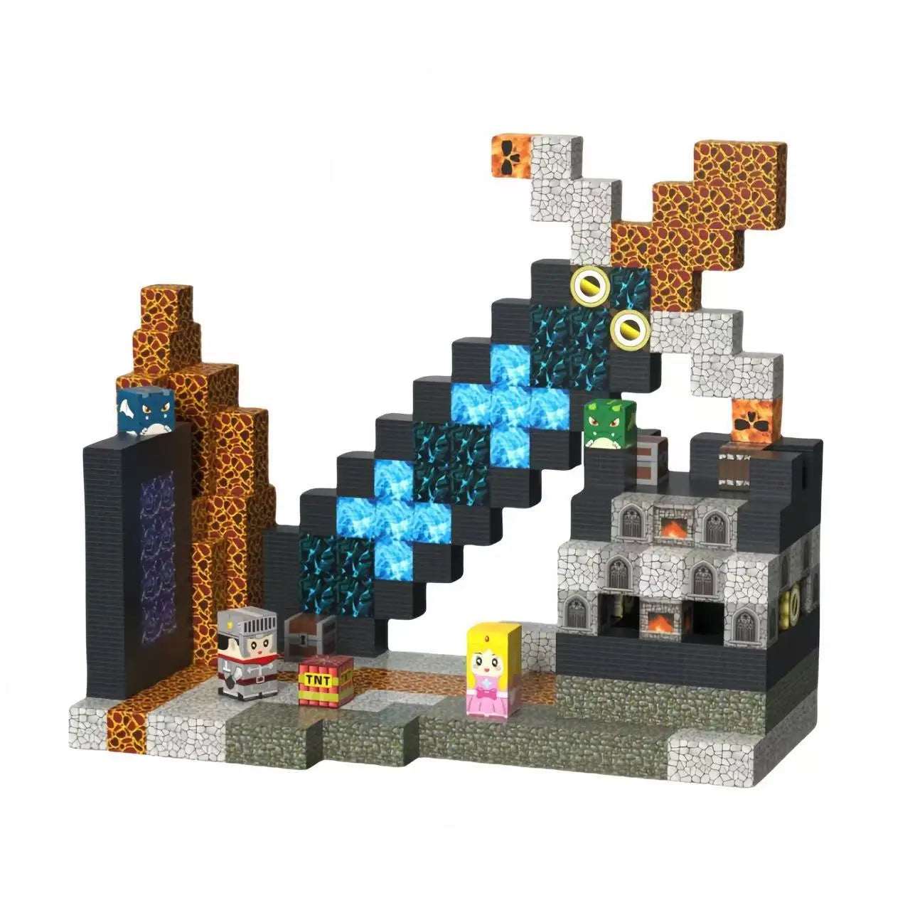 Mine Cube World Magnetic Building Blocks Magnet Set for Boys kids Magnetic Construction Set Stem Sensory Toys for Children Gifts