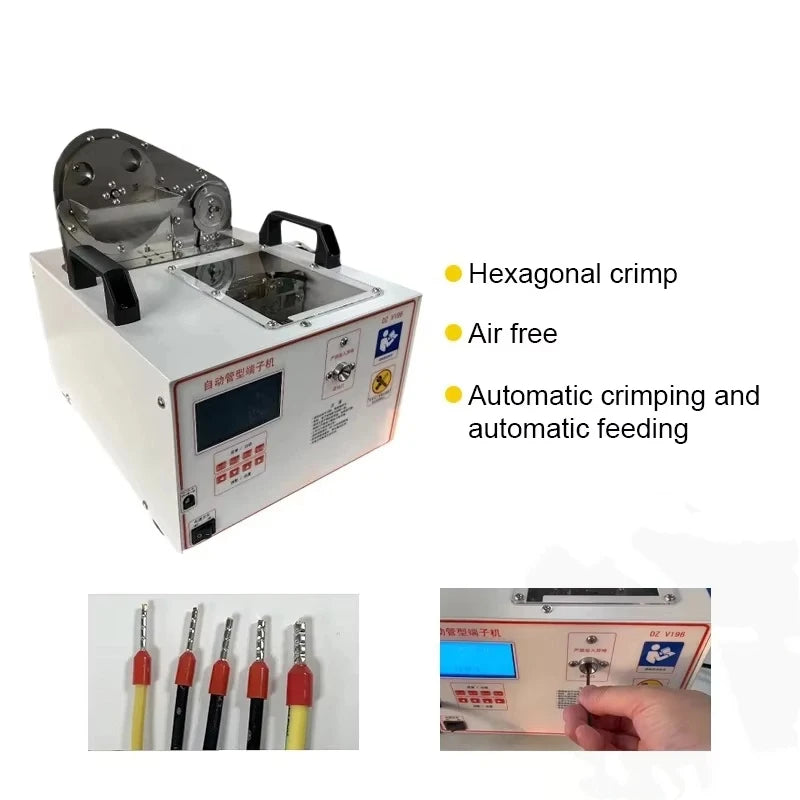 DZV196 Automatic Tube Terminal stripping and Crimping Machine for automatic stripping of BVR wire
