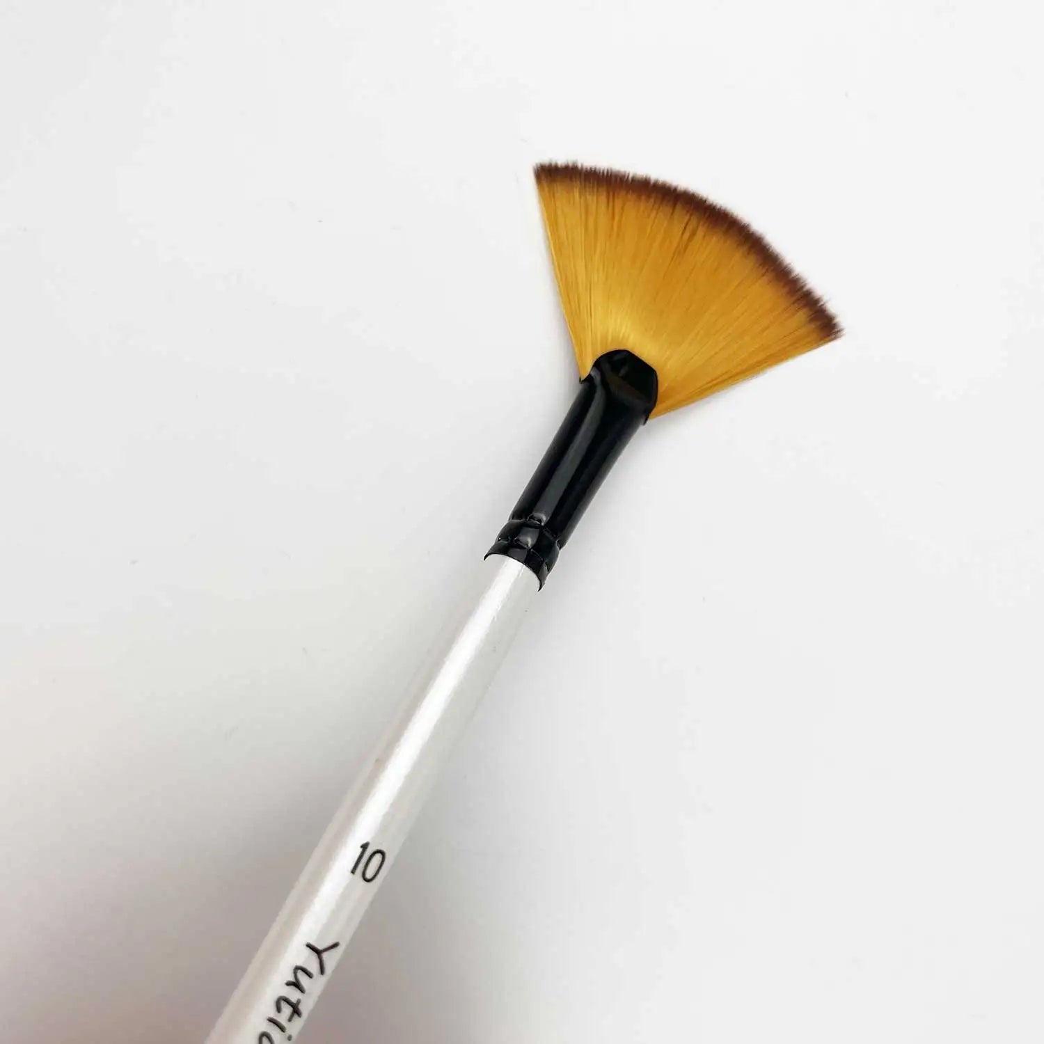 Artist Fan Paint Brushes Set 5Pcs Fan Artist Brushes Soft Anti-Shedding Nylon Hair Wood Handle Painting Brush for Acrylic