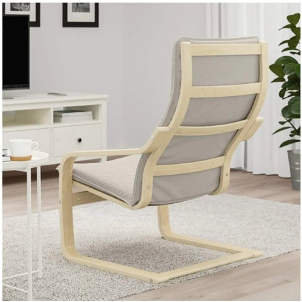 Poang Armchair Birch Veneer Knisa Light Beige 792.407.90