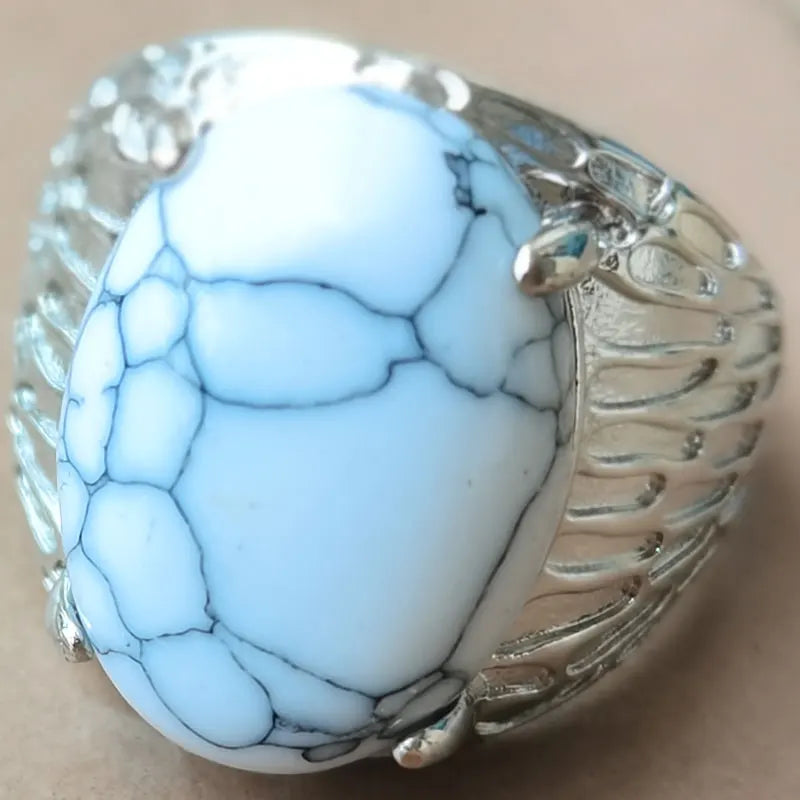 Beautiful jewelry  Malachite Bead Ring  PWB1193