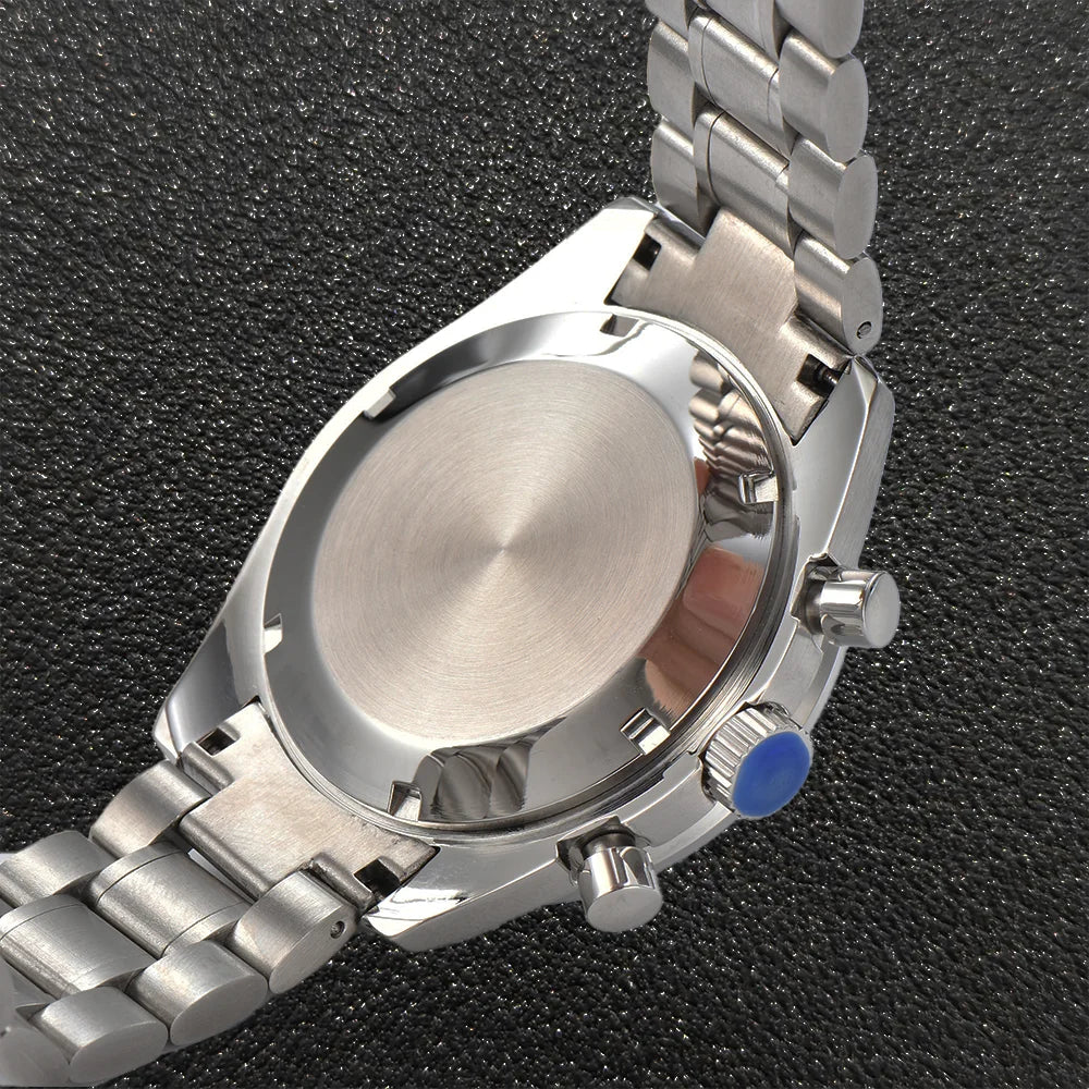 Custom LOGO Watch VK63 Watch 40mm Fashion  Sapphire Case 316L Stainless Steel Automatic Men's Watches High-Quality Business
