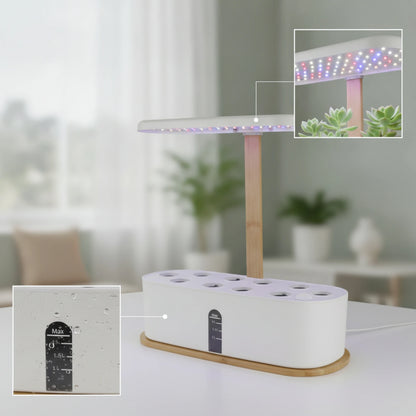 Hydroponic Planter with LED Grow Illumination areaSaving Indoor Hydroponic Garden Indoor Garden with LED Grow Light Fresh Slim