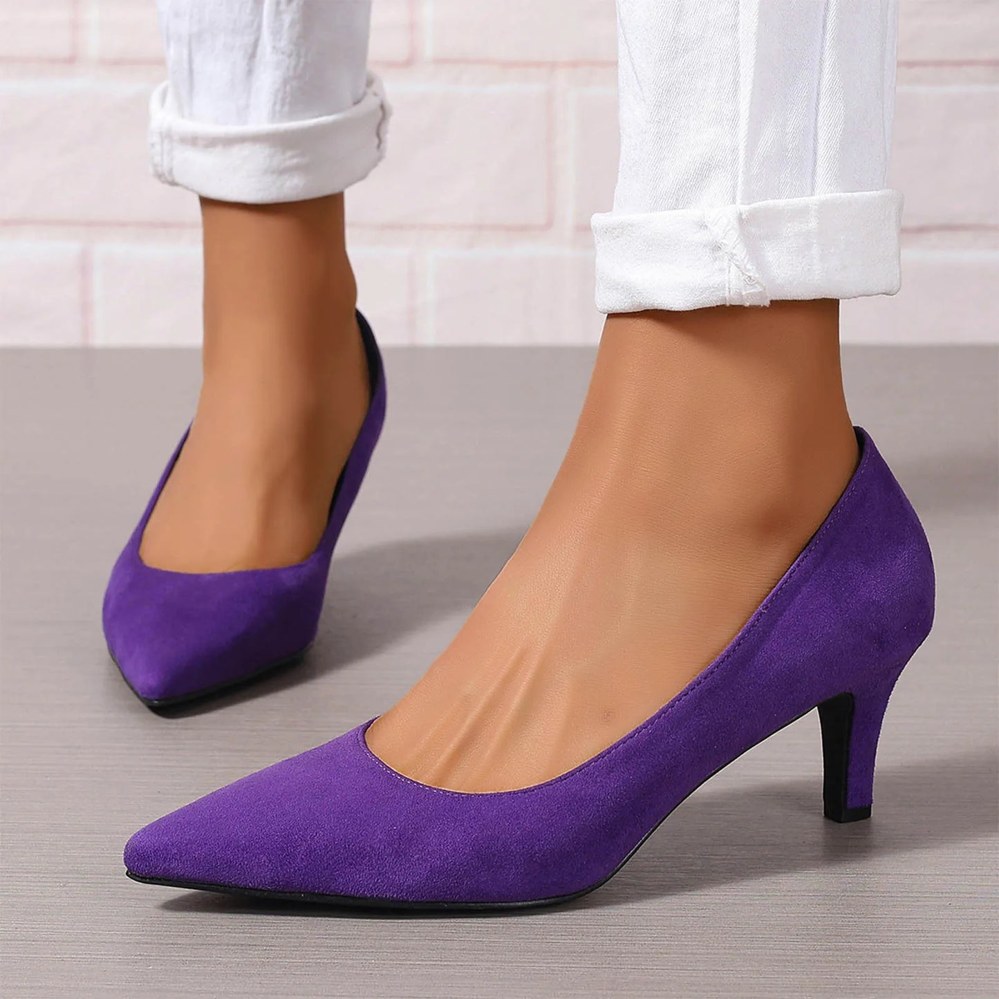 2025 Trendy Women'S Pumps Women'S Stiletto Pointed Toe Dress Shoes Wedding Prom Bridal Work Fashion Comfortable Classic Shoes
