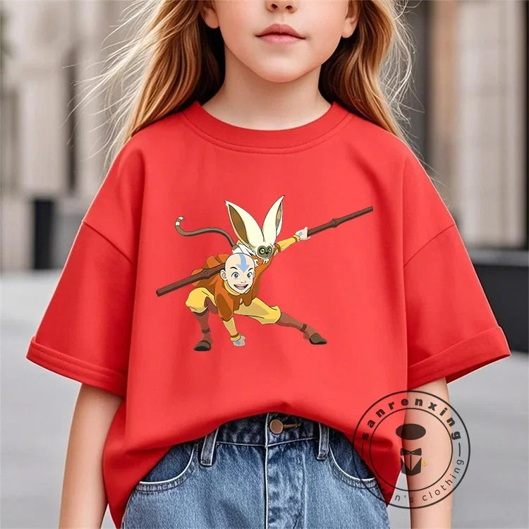 The Avatar 100% Cotton Children's -Shir T Shirt Brands 2025 Kids Spring Clothes Baby Summer Clothes Tops Girls