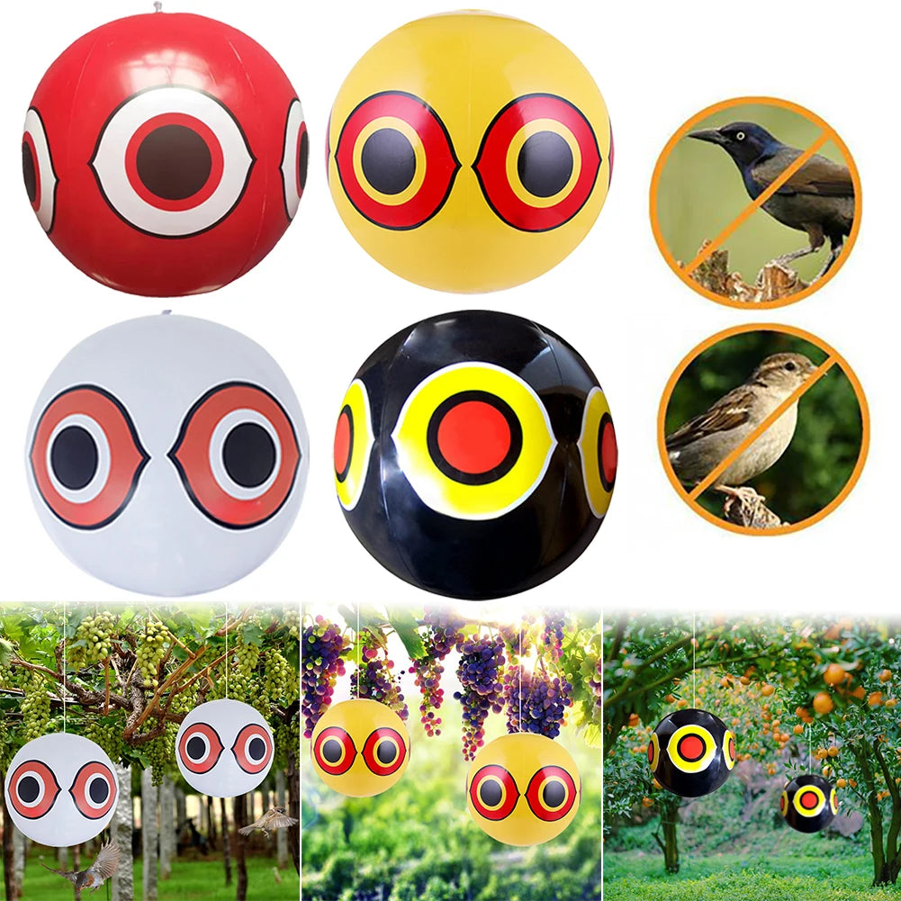 40CM Scare Eye Balloons Visual Deterrent Anti Bird Inflatable Repeller Outdoor Repellent Pest Inflatable Ball Garden Accessories