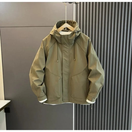Men's Jacket Trendy Casual and Versatile Work Jacket Fashionable Simple Outdoor Sports Jacket Shoes Coats Men's Summer Outer